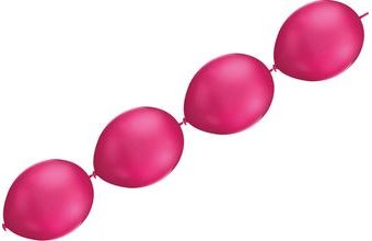 Balónky řetězové fuchsia