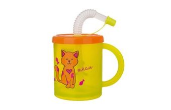 Hrnek s pítkem RUBBY-KOČKA 0,3 l