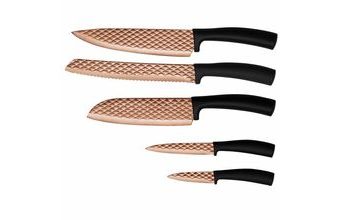 BLAUMANN Sada nožů s nepřilnavým povrchem 5 ks Black Rose Collection BL-2612