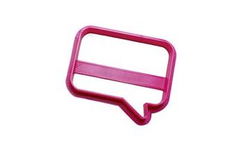 Vykrajovátko Chat - SMS - Vzkaz - Bublina - 3D tisk