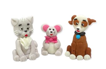 Cukrové dekorace – Domácí zvířátka