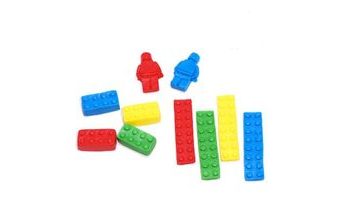 Cukrová dekorace na dort – kostky Lego (10 kusů)