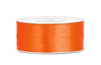 Saténová oranžová stuha 25mm/25m