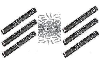 Konfety 40cm STŘÍBRNÉ METALICKÉ 6 ks