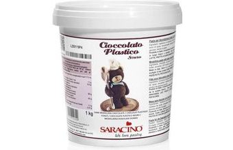 Modelovací čokoláda tmavá 1kg - Saracino