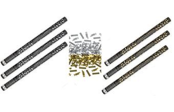 Konfety 80 cm ZLATÉ metalické 3ks, STŘÍBRNÉ metalické 3 ks