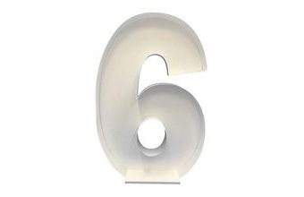 Konstrukce na balonky – číslice 6