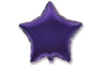 Balón foliový 45 cm Hvězda fialová