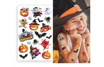 Dočasné tetování dětské - Happy Halloween - 19 ks