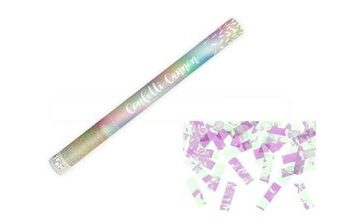 Konfety 60 cm - DUHOVÉ METALICKÉ - Unicorn
