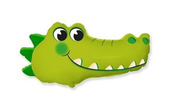 Balón fóliový Krokodýl - safari - 79 cm