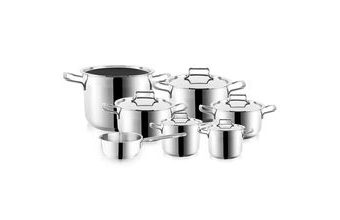 Sada nerezových hrnců Profi Annet - 12 dílů