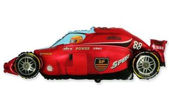 Balón foliový 60 cm Formule Červená