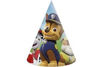 Papírové kloboučky PAW PATROL - Tlapková patrola 6 ks
