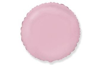 Balón foliový 45 cm Kulatý pastelově růžový