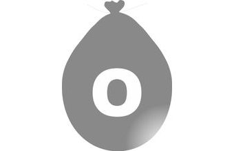 Balónek písmeno O stříbrné