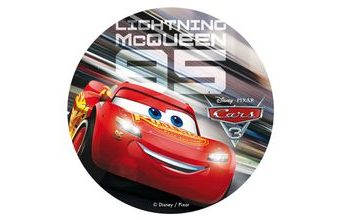 Jedlý papír Auta 95 20 cm