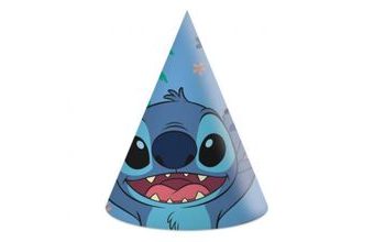 Papírové kloboučky Stitch a Angel - 6 ks