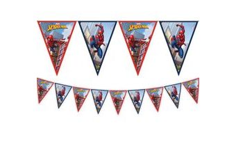 Girlanda vlajky SPIDERMAN - Team up - 230 cm - Eko