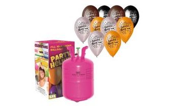 Helium a sada latex. balónků - mix Štastný Nový Rok - 10 ks - 30 cm - Silvestr