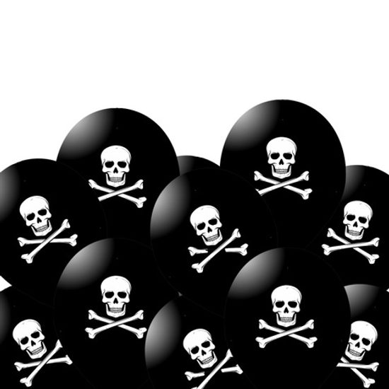 Balonek pirát černý 20 ks