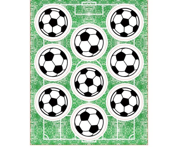 Fotbalový míč - dekorace z jedlého papíru