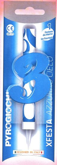 Dortová fontána číslo 3 modrá