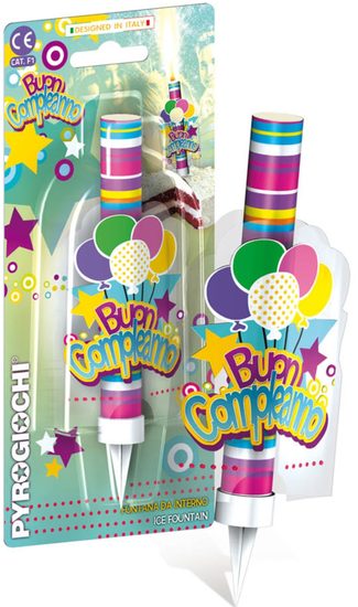 Dortová fontána k narozeninám