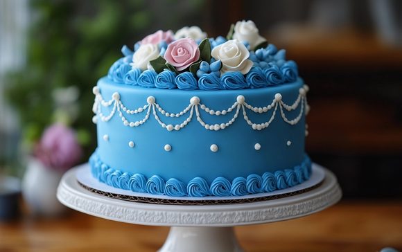 Potahovací hmota K2 na dorty 1kg modrá - K2