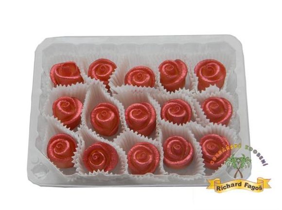 Dortové růže Mini - stříkaná rubínová