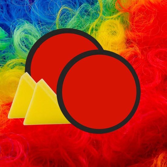 Červený Make-up s houbou 18g - Halloween