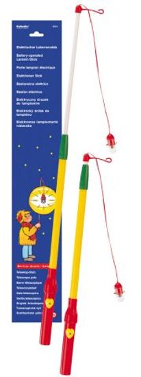 Teleskopický držák na lampion se světlem - 38-58cm