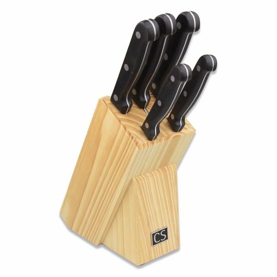 Sada nožů v bloku 6 ks STAR CS SOLINGEN CS-045791