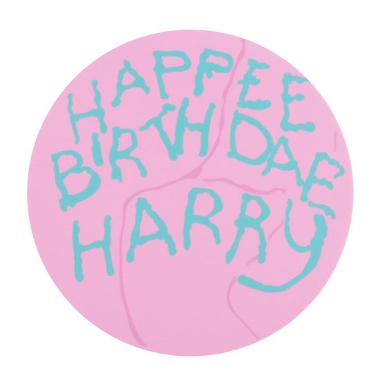 Harry Potter "Happee Birthdae" Hagrid jedlý cukrový list na dort - 20 cm