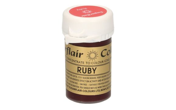 Koncentrovaná gelová barva rudá Ruby - 25 g