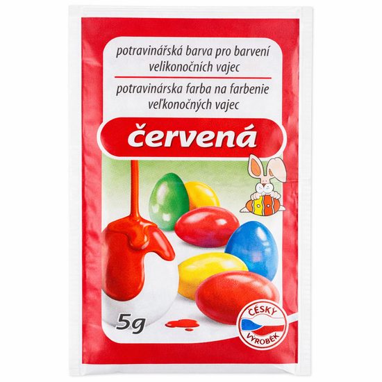 Potravinářská barva na vajíčka červená 5 g