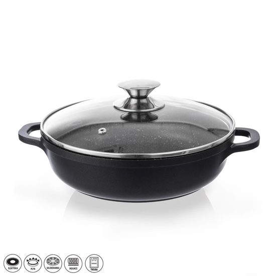 Kastrol GRANDE pr. 24 cm + skleněná poklice
