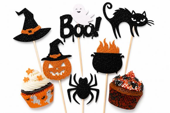 Zápichy na muffiny Halloween 36ks - Cakesicq