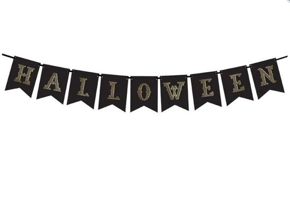 Girlanda Halloween černá - 20 x 175 cm