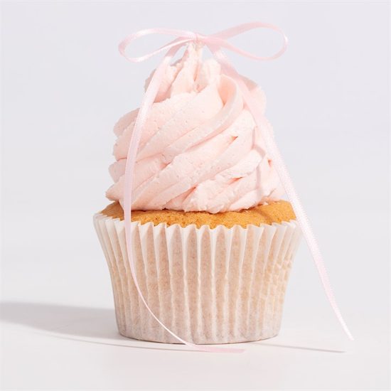 Ozdoby na dort mašle – světle růžová 8 ks