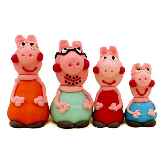 Sada cukrových dekorací na dort – Pepa Pig
