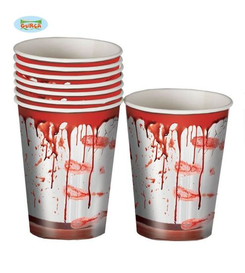 Papirové kelímky halloween 8ks