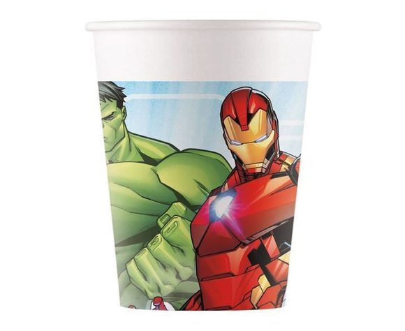 Papírové kelímky AVENGERS - 200 ml - 8 ks
