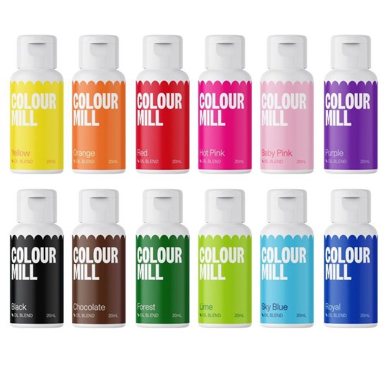 Sada barev na čokoládu - Mill Oil Blend 12 ks