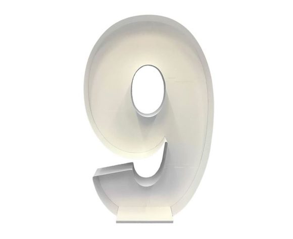 Konstrukce na balonky – číslic 9