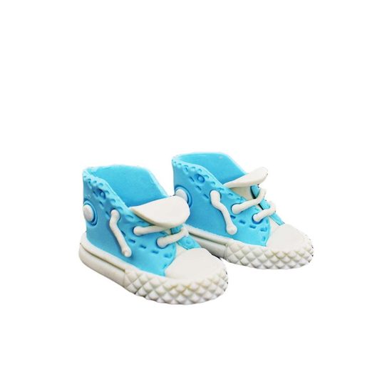 Cukrová dekorace na dort – tenisky Moiré