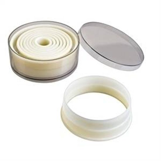 Nylonová vykrajovátka kulatá set – 9ks