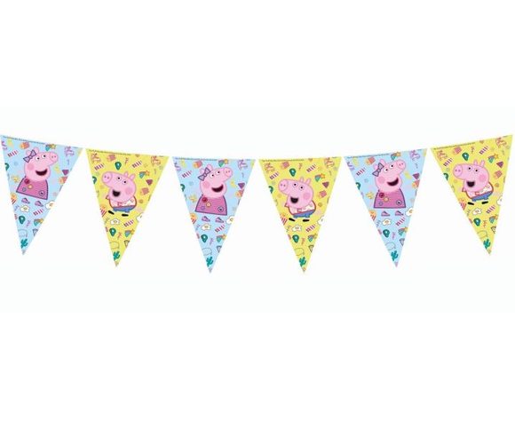 Girlanda prasátko Peppa "Peppa Pig" - 9 vlajek, 230 cm
