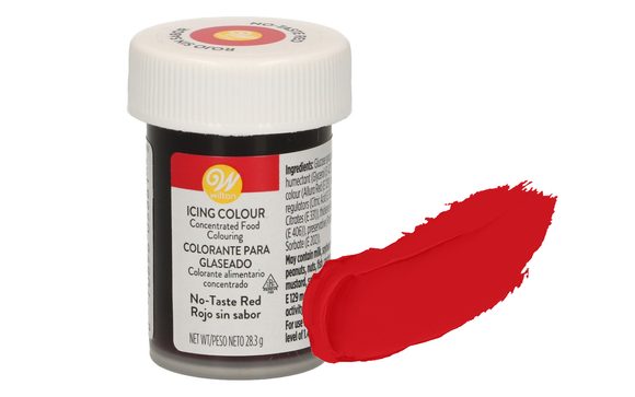 Gelové barvy Wilton Red No-taste (červená neolivňující chuť)