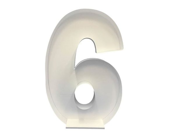 Konstrukce na balonky – číslice 6